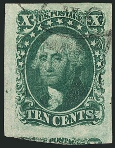 Sale 1115, Lot 2115, 10c 1851-56 Issue (Scott 13-14)