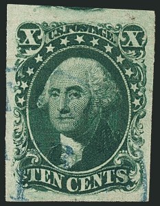 Sale 1115, Lot 2120, 10c 1851-56 Issue (Scott 13-14)