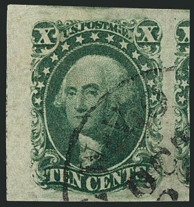 Sale 1115, Lot 2124, 10c 1851-56 Issue (Scott 13-14)
