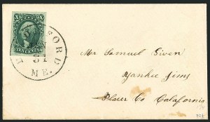 Sale 1115, Lot 2129, 10c 1851-56 Issue (Scott 13-14)