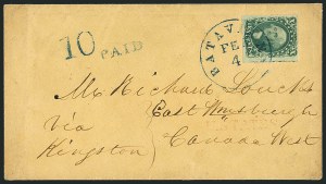 Sale 1115, Lot 2131, 10c 1851-56 Issue (Scott 13-14)