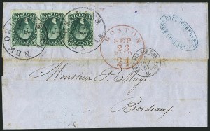 Sale 1115, Lot 2148, 10c 1851-56 Issue, cont. (Scott 15-16)
