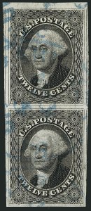 Sale 1115, Lot 2154, 12c 1851-56 Issue (Scott 17)