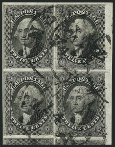 Sale 1115, Lot 2155, 12c 1851-56 Issue (Scott 17)