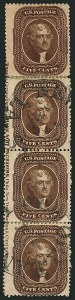 Sale 1115, Lot 2170, 5c 1857-60 Issue (Scott 28b-30A)