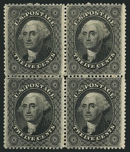Sale 1115, Lot 2182, 12c-24c 1857-60 Issue (Scott 36-37)