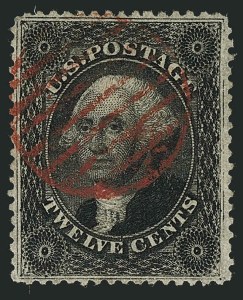 Sale Number 1115, Lot Number 2183, 12c-24c 1857-60 Issue (Scott 36-37)