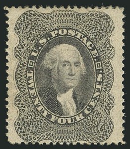 Sale 1115, Lot 2186, 12c-24c 1857-60 Issue (Scott 36-37)