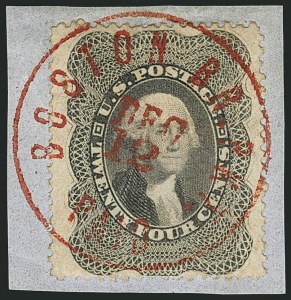 Sale 1115, Lot 2187, 12c-24c 1857-60 Issue (Scott 36-37)