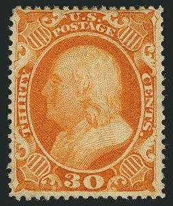 Sale 1115, Lot 2191, 30c 1857-60 Issue (Scott 38)