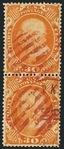Sale 1115, Lot 2192, 30c 1857-60 Issue (Scott 38)