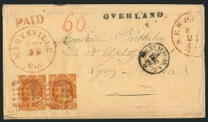 Sale 1115, Lot 2193, 30c 1857-60 Issue (Scott 38)