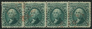 Sale 1115, Lot 2211, 1861-66 Issue, cont. (Scott 68-70c)