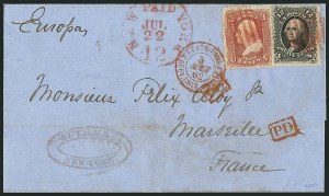 Sale 1115, Lot 2215, 1861-66 Issue, cont. (Scott 68-70c)