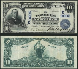 Sale 1116, Lot 3001, Paper Money, Yonkers Nationa Bank, Serieal No. 1A