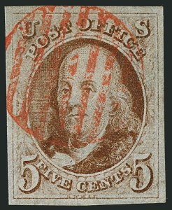 Sale 1116, Lot 3080, 1847 Issue and 1875 Reproduction (Scott 1-4)