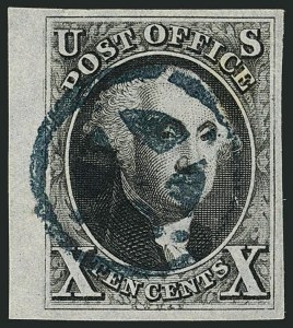 Sale 1116, Lot 3085, 1847 Issue and 1875 Reproduction (Scott 1-4)