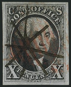 Sale 1116, Lot 3086, 1847 Issue and 1875 Reproduction (Scott 1-4)