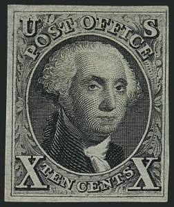 Sale 1116, Lot 3093, 1847 Issue and 1875 Reproduction (Scott 1-4)