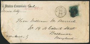 Sale 1116, Lot 3457, Officials thru Postal Stationery