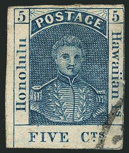 Sale 1116, Lot 3639, Hawaii: 1853 Kamehameha thru Numeral Issues