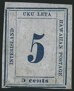 Sale 1116, Lot 3656, Hawaii: 1853 Kamehameha thru Numeral Issues