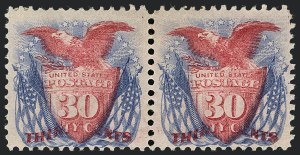 Sale 1118, Lot 100, 30c 1869 Pictorial Issue Stamps (Scott 121)