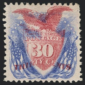Sale 1118, Lot 101, 30c 1869 Pictorial Issue Stamps (Scott 121)
