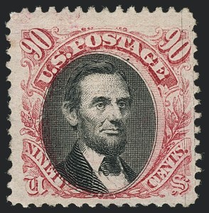 Sale 1118, Lot 114, 90c 1869 Pictorial Issue Stamps (Scott 122)