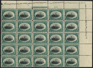 Sale 1118, Lot 181, 1901 Pan-American Issue Stamps