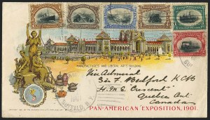 Sale 1118, Lot 220, 1901 Pan-American Issue Covers