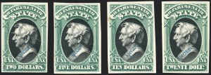 Sale 1118, Lot 233, 1873 State Department Proofs
