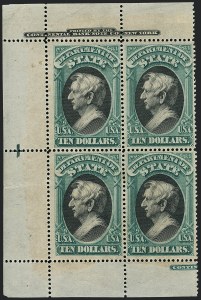Sale 1118, Lot 248, 1873 State Department Issued Stamps ($10.00)