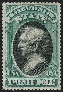 Sale 1118, Lot 252, 1873 State Department Issued Stamps ($20.00)
