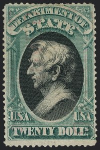 Sale 1118, Lot 253, 1873 State Department Issued Stamps ($20.00)