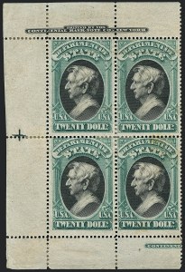 Sale 1118, Lot 254, 1873 State Department Issued Stamps ($20.00)