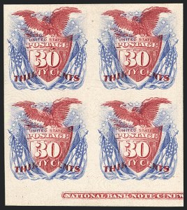 Sale 1118, Lot 30, 30c 1869 Pictorial Essays and Proofs