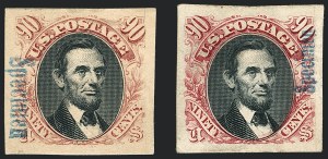 Sale 1118, Lot 51, 1869 Pictorial Issue Specimens