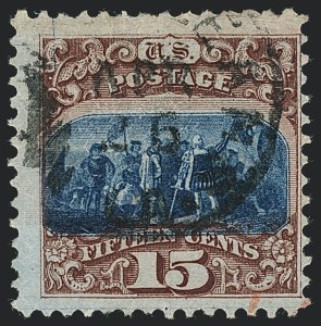 Sale 1118, Lot 61, 15c Type I1869 Pictorial Issue Stamps (Scott 118)
