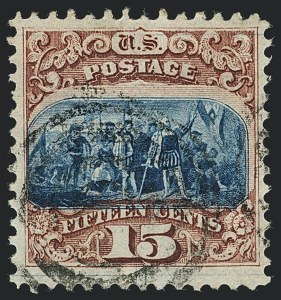 Sale 1118, Lot 63, 15c Type I1869 Pictorial Issue Stamps (Scott 118)