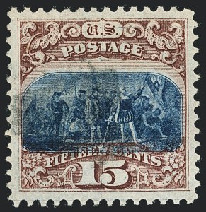 Sale 1118, Lot 66, 15c Type I1869 Pictorial Issue Stamps (Scott 118)