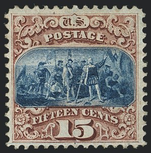 Sale 1118, Lot 67, 15c Type I1869 Pictorial Issue Grill Varieties (Scott 118)