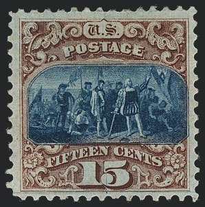 Sale 1118, Lot 71, 15c Type I1869 Pictorial Issue Grill Varieties (Scott 118)