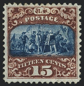 Sale 1118, Lot 72, 15c Type II 1869 Pictorial Issue Stamps (Scott 119)