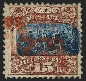 Sale 1118, Lot 81, 15c Type II 1869 Pictorial Issue Stamps (Scott 119)
