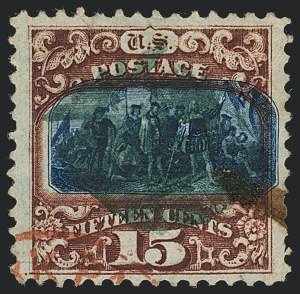 Sale 1118, Lot 82, 15c Type II 1869 Pictorial Issue Stamps (Scott 119)