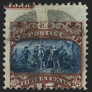 Sale 1118, Lot 83, 15c Type II 1869 Pictorial Issue Stamps (Scott 119)