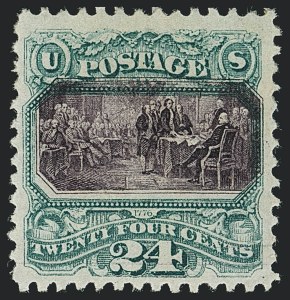 Sale 1118, Lot 87, 24c 1869 Pictorial Issue Stamps (Scott 120)