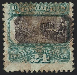 Sale 1118, Lot 89, 24c 1869 Pictorial Issue Stamps (Scott 120)