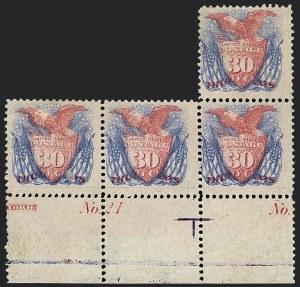 Sale 1118, Lot 98, 30c 1869 Pictorial Issue Stamps (Scott 121)